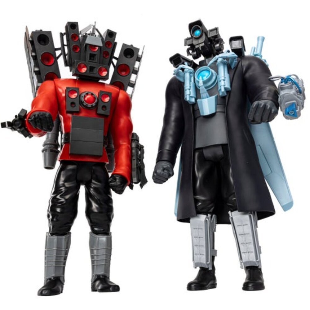 New Skibidi Toilet 24” Titan Figure - Speakerman & Cameraman